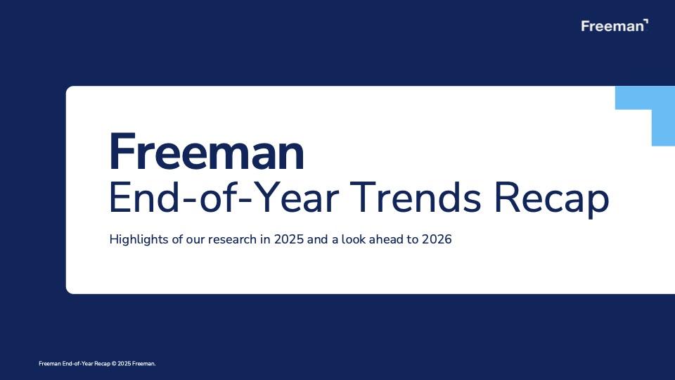 Freeman End-of-Year Trends Recap