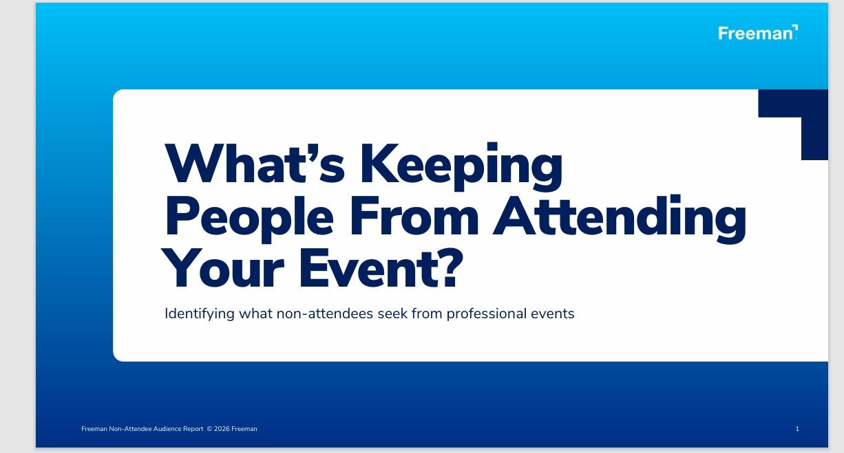 Freeman Trends Report: What’s Keeping People Away